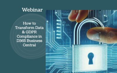 Transform Data & GDPR compliance in D365 Business Central